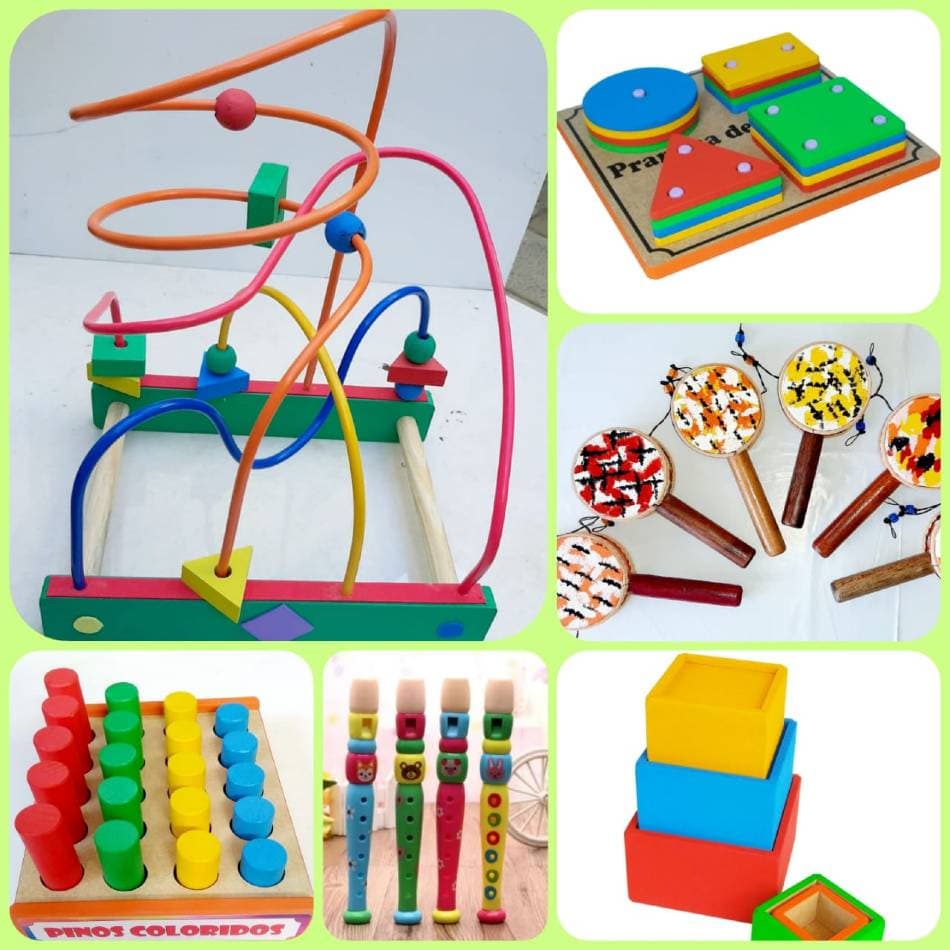 Kit De Brinquedos E Instrumentos Infantis Primeira Infância