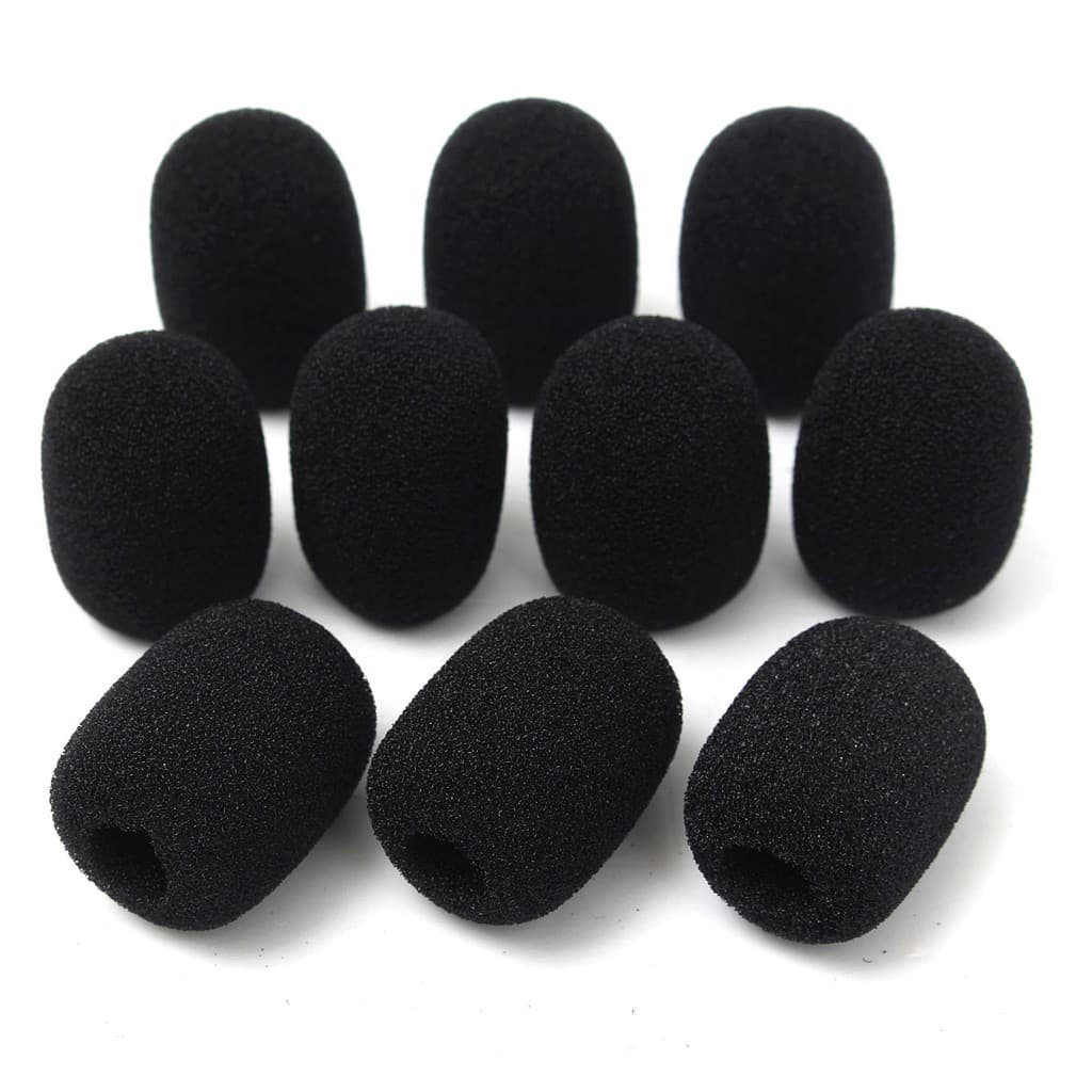 Kit 10 Protetor Bocal P/ Microfone Headset Espuma