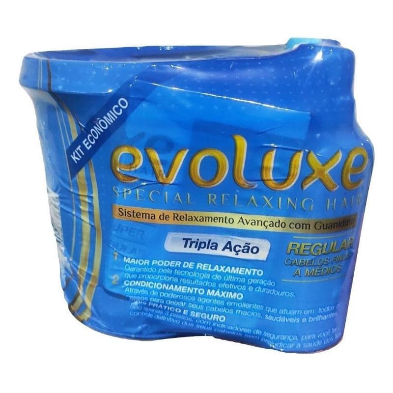 Relaxamento Guanidina Evoluxe Regular Cabelos Finos a Médios 225g