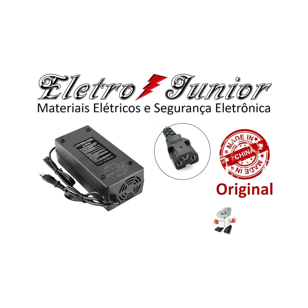 Fonte De Moto Elétrica 67,2V 5A Carregador De Scooter Bivolt
