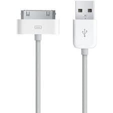 Cabo Para IPhone 4 4s - IPad 1 2- IPod Classic cabo branco