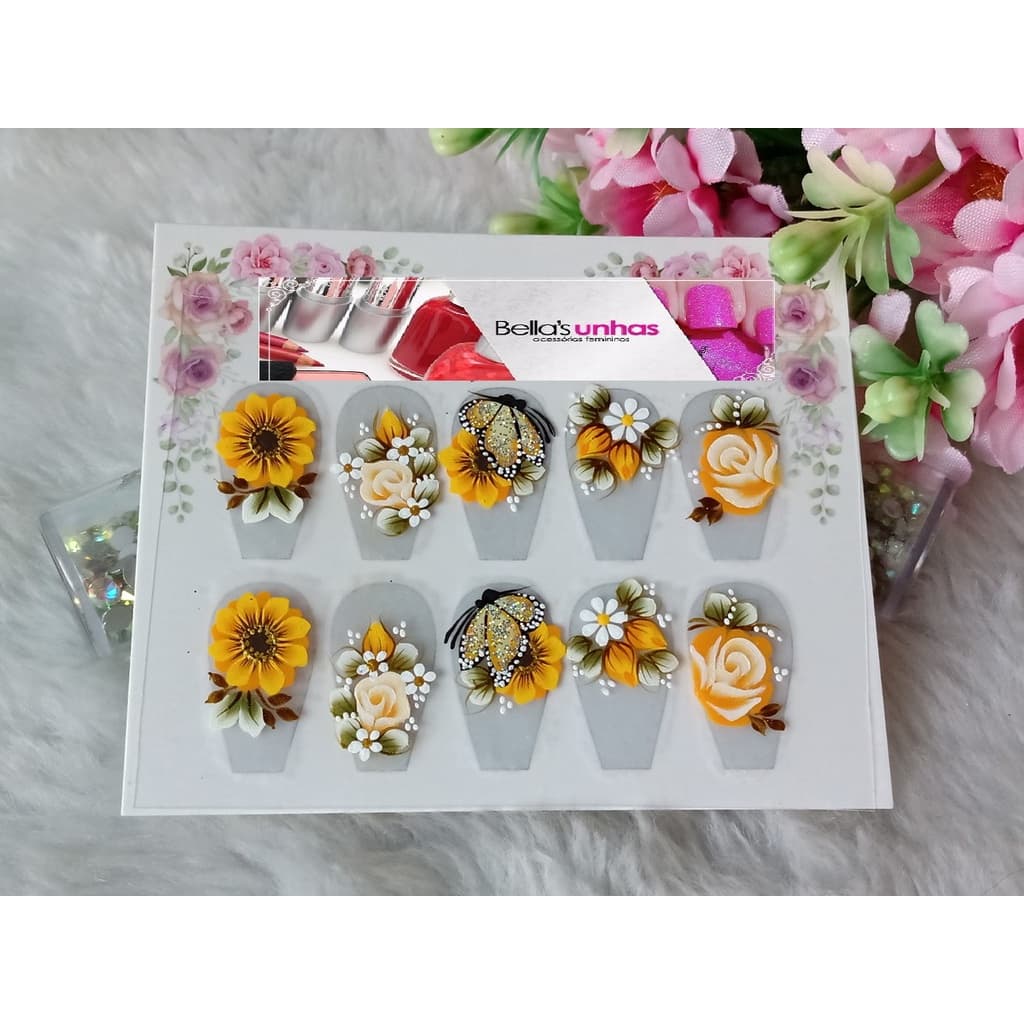 360 Adesivos  de Unhas  100% Artesanal com Joias Pedrarias + Brindes