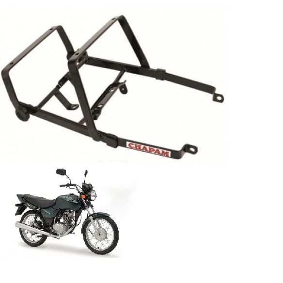 Suporte de Baú motoboy trilho bau motofrete para moto motocicleta Honda Titan 125 2000 até 2004 Chapam Aço