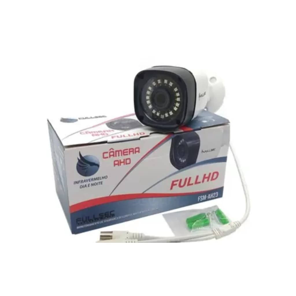 Câmera de Segurança Full HD 2.0 Megapixel 1080p 36 Infravermelho - Alta Resolução - Full Sec ACF01