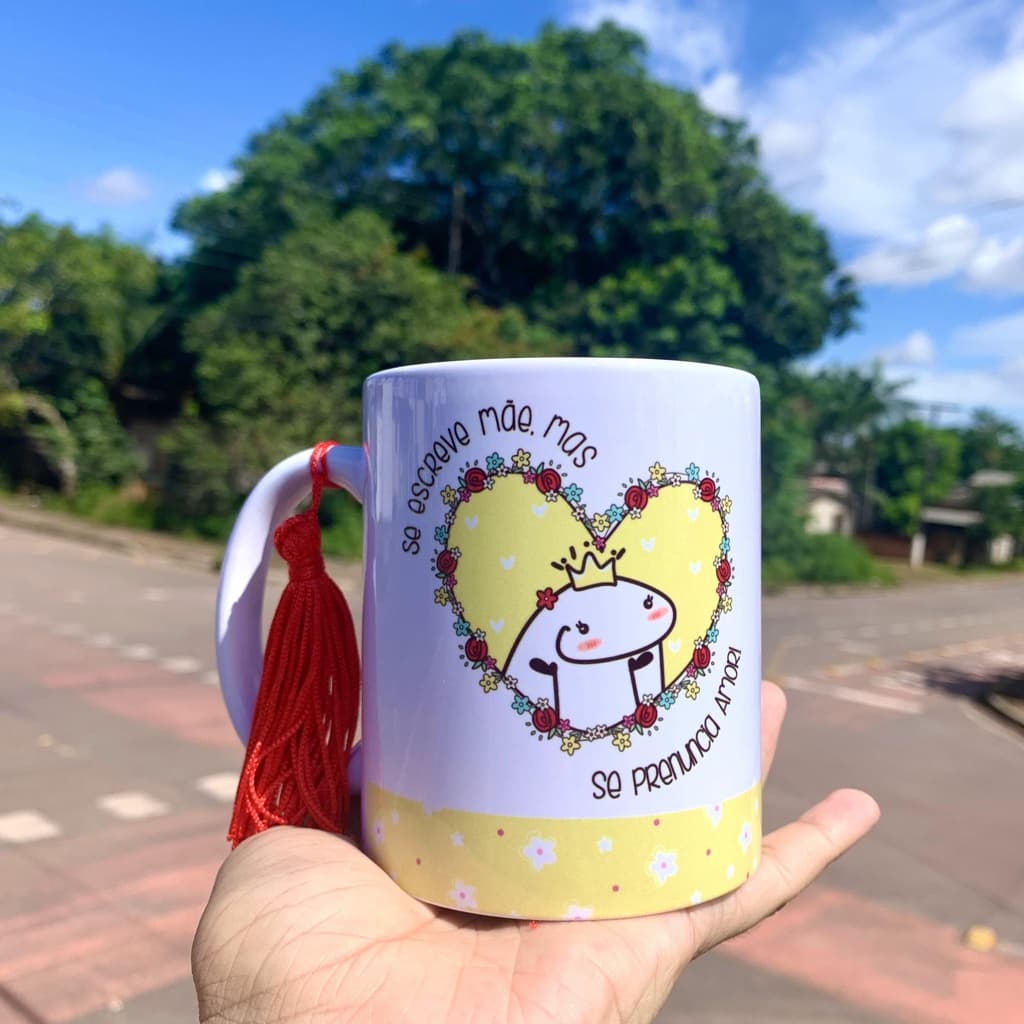 Caneca de porcelana dia das Mães 350 ML