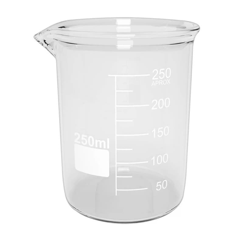 Copo medidor Becker Vidro 250ml 1un