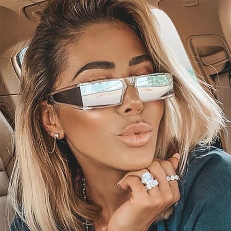 Quadrado Pequeno Óculos De Sol Das Mulheres Dos Homens Do Punk De Luxo Viagens Shades Vintage Retro Lunette Femme UV400