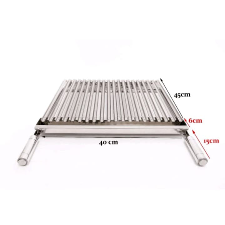 Grelha Argentina Picanheira Inox Parrilla 45x40
