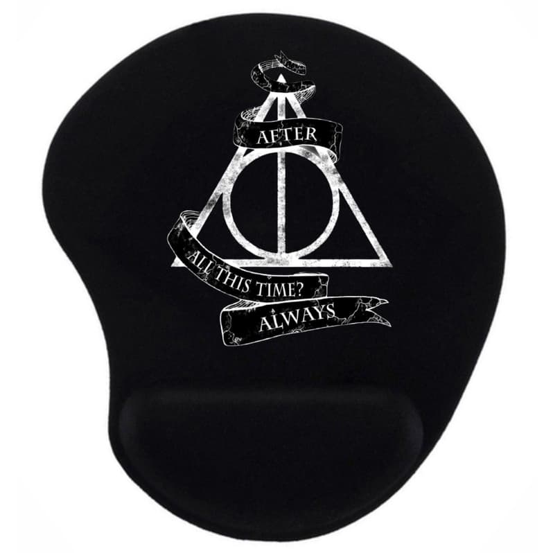 Mouse pad Harry Potter reliquias da morte com apoio