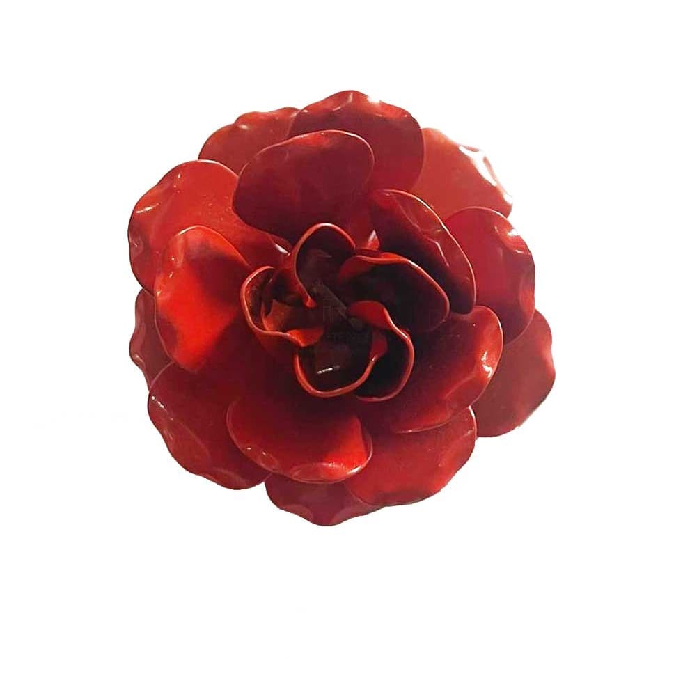 Flor Rosa Artesanal Flores Rosas Metal Parafuso 5,5 Cm 10 Unidades