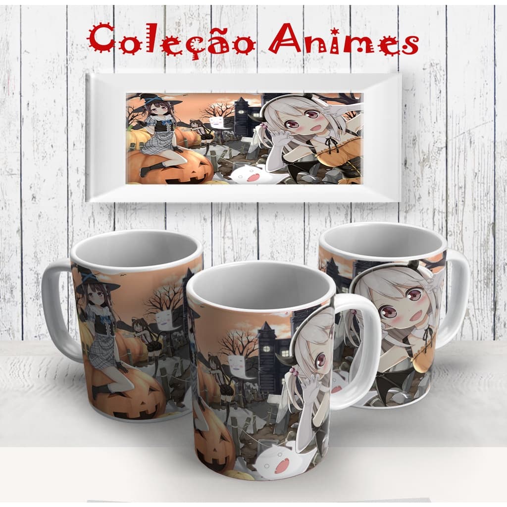 Caneca / Xícara Anime - Manga - Porcelana + Caixa com a mesma Arte + Inclusão do Nome 1/30