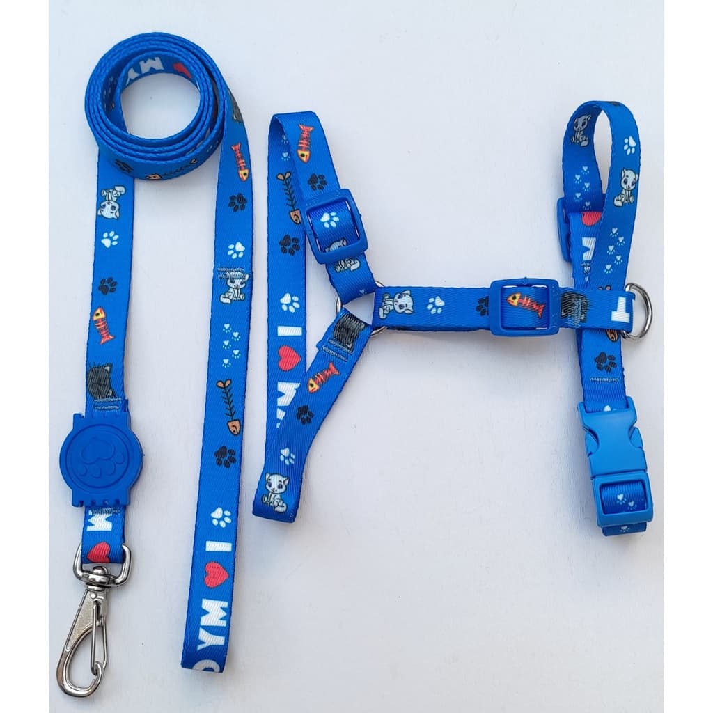 Peitoral Para Gatos Azul