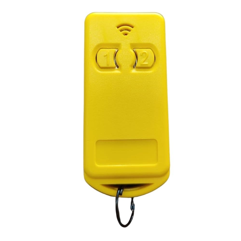 Controle Para Portão Eletrônico 299 Mhz Com Bateria - Amarelo