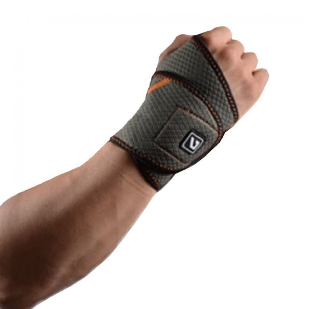 Munhequeira De Pulso Treino Dor Grafite Neoprene Liveup