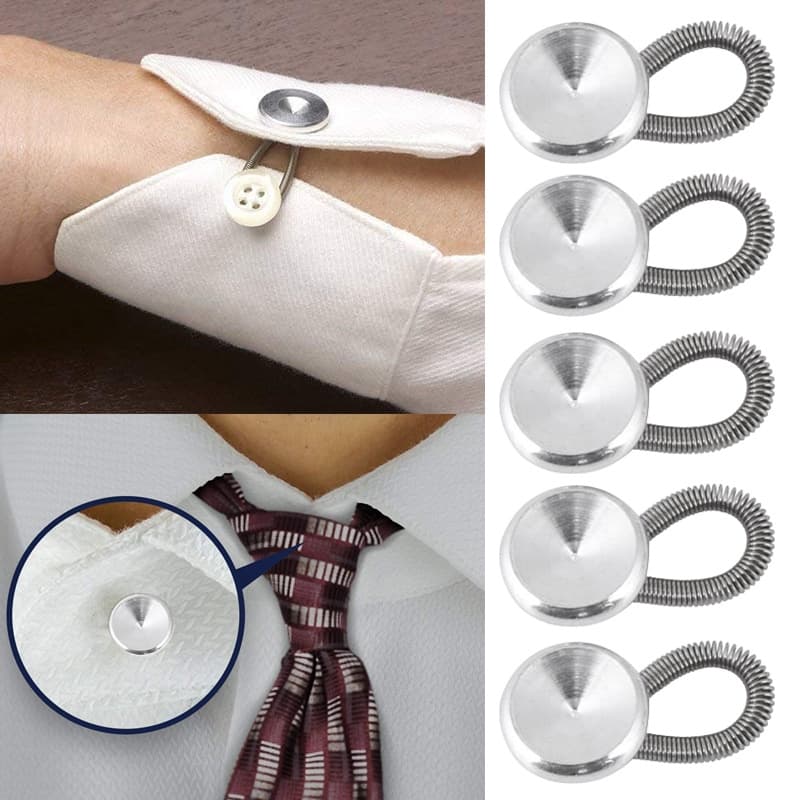 20pçs 10mm Calças Botão Extensores De Colarinho Camisa