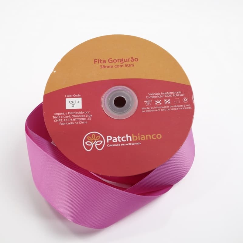 Fita de Gorgurão Azaleia - 38mm - Rolo Com 50 Metros