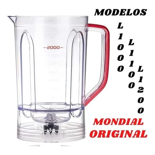 Copo De Liquidificador Original - L-1000 / L-1100 / L-1200 / L-48-r-sl -  Mondial – Vermelho