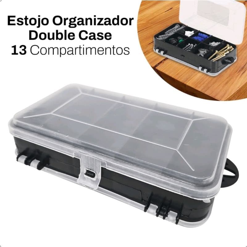 Estojo Organizador Caixa com tampa escolar