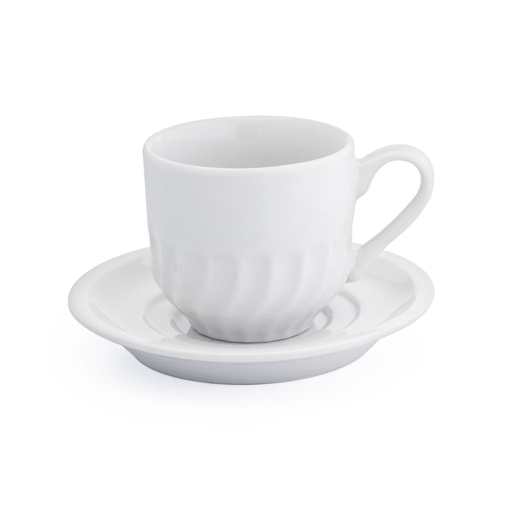 6 Xicaras para Cafe com Pires 250ml Porcelana Jogo Xícara Chicara Luxo Xícaras Café Chá