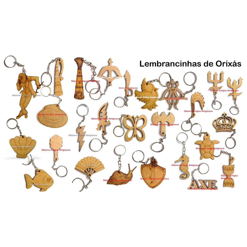 MENOR PREÇO!! 40 Chaveirinho de Orixá - Lembrancinhas Umbanda e Candomblé