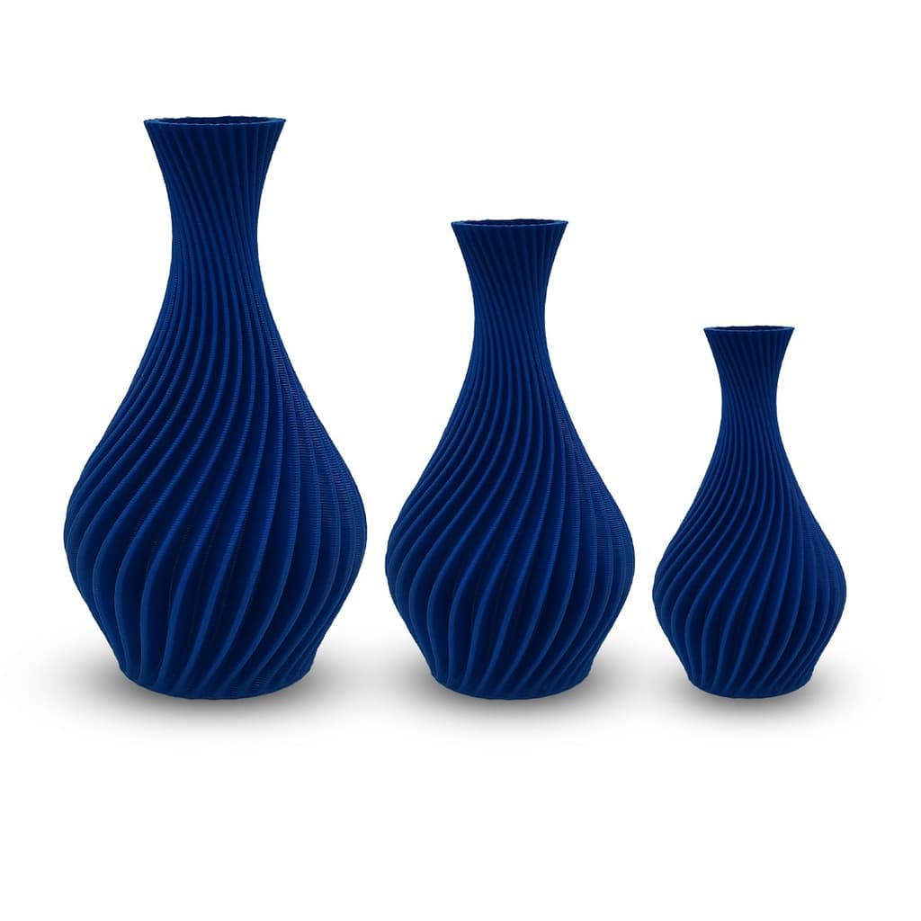Vasos P/ Plantas Artificiais - Jarro Espiral  - Decoração Criativa Sala, Casa, Cozinha