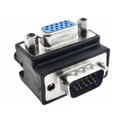 Adaptador Vga Em L Macho X Femea 90 Graus