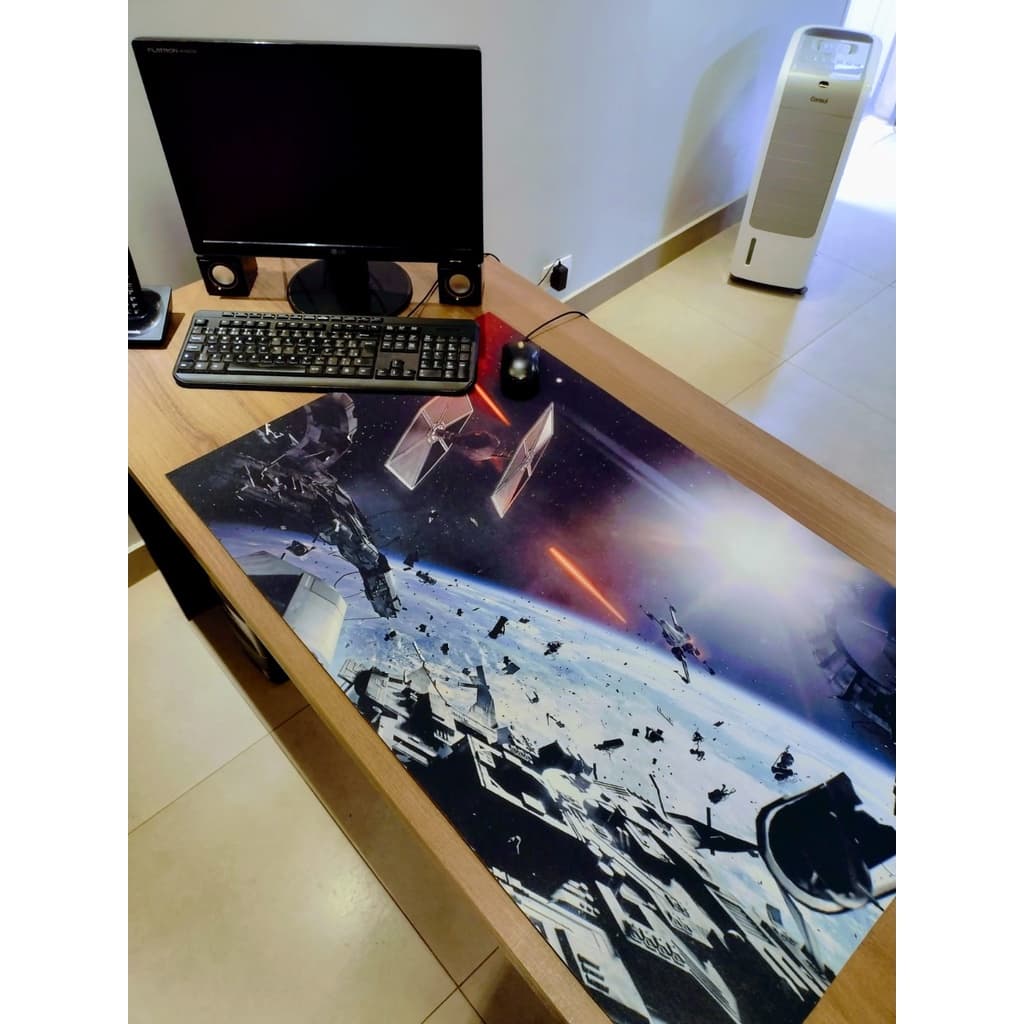 Mousepad Gamer 90x40 - Tema NAVES S.WARS