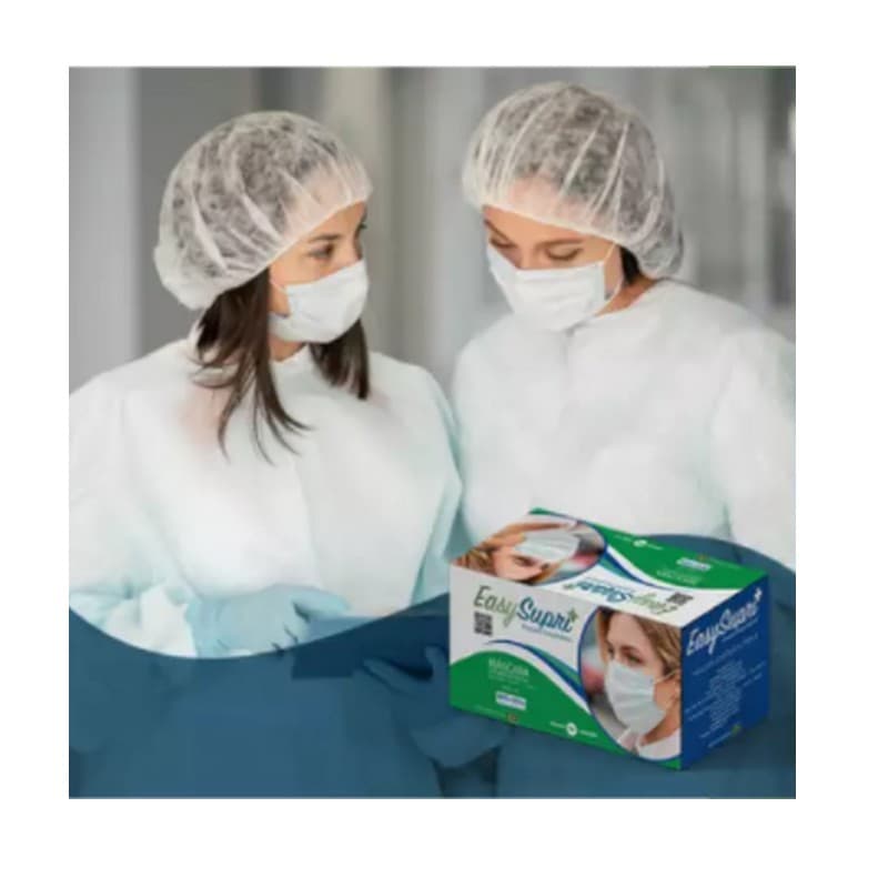 MÁSCARA TRIPLA DESCARTÁVEL CIRURGIA - BRANCA - C/50 UNIDADE E CERTIFICADO ANVISA – COMPRE DO MAIOR DISTRIBUIDOR DO SHOPEE