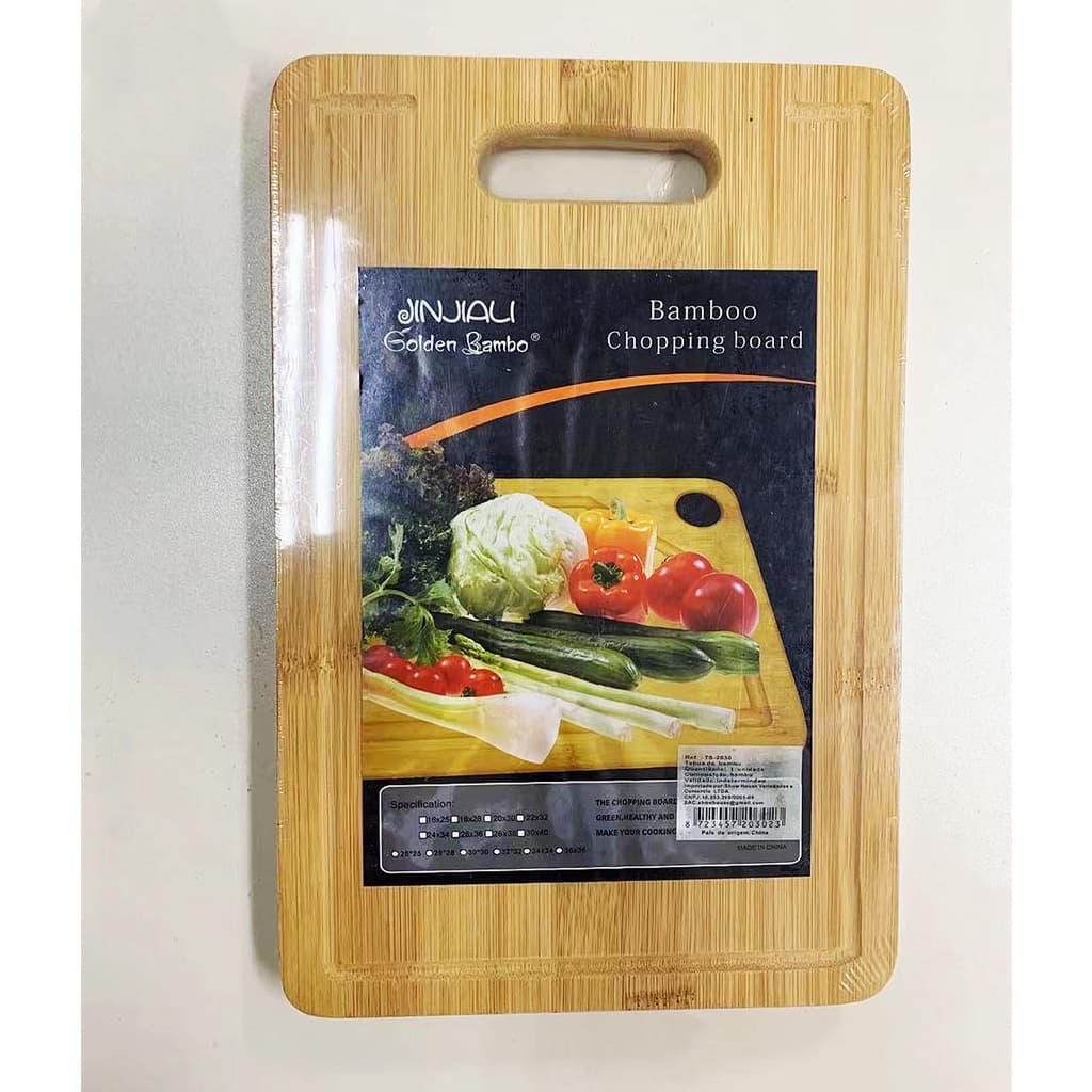 TÁBUA DE BAMBU PARA CORTE DE CARNES 30X20 32X22 34X24  Espessura 1,5cm