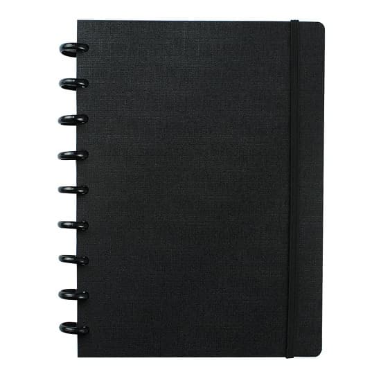 Caderno Inteligente Médio 80 Folhas All Black Pop Disc