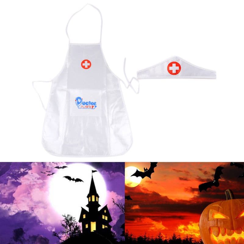 Chapéu / Avental / Avental Infantil Enfermeira / Halloween / Uniformes Halloween dia das Bruxas Cosplay