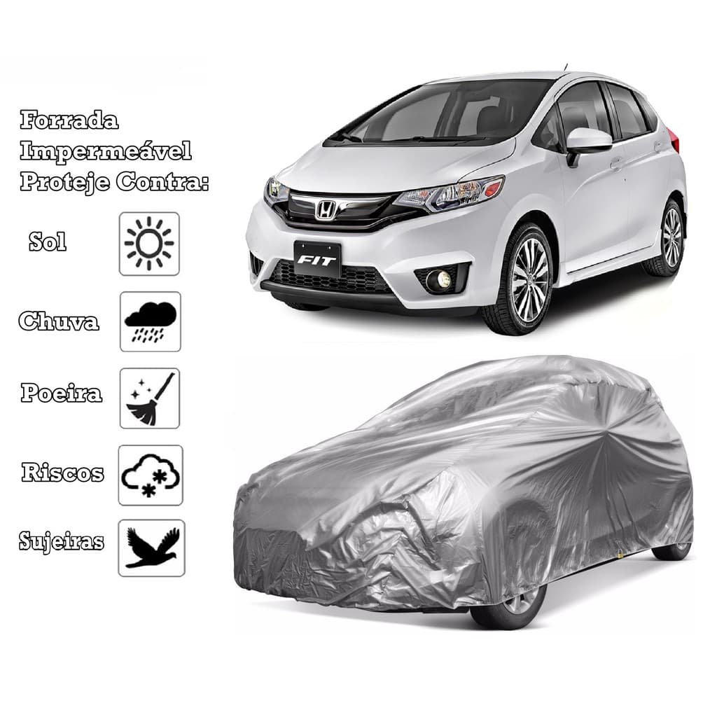 Capa Cobrir Carro Honda Fit Forrada e 100% Impermeável