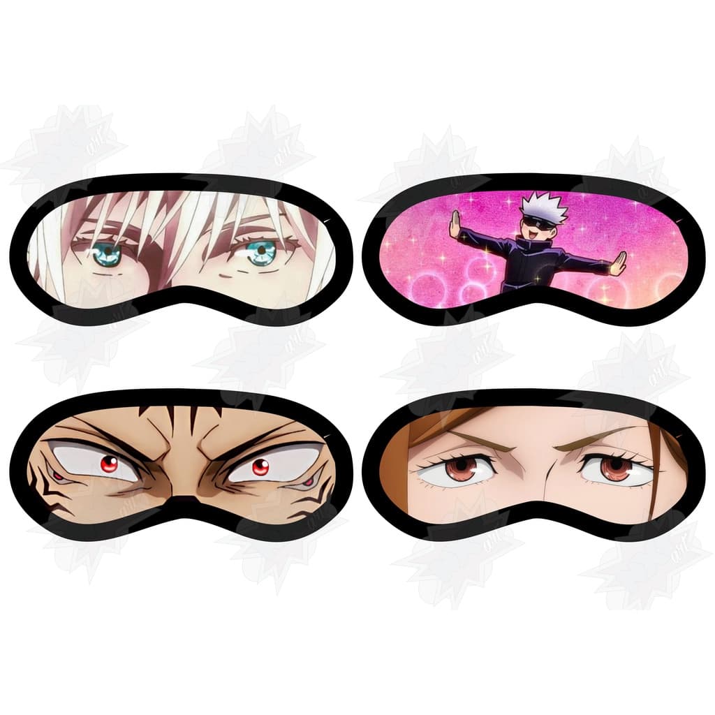 Máscaras de olho de dormir/tapa olho Jujutsu Kaisen / Anime / Satoru Gojo / Sukuna / Itadori Yuji / Nobara