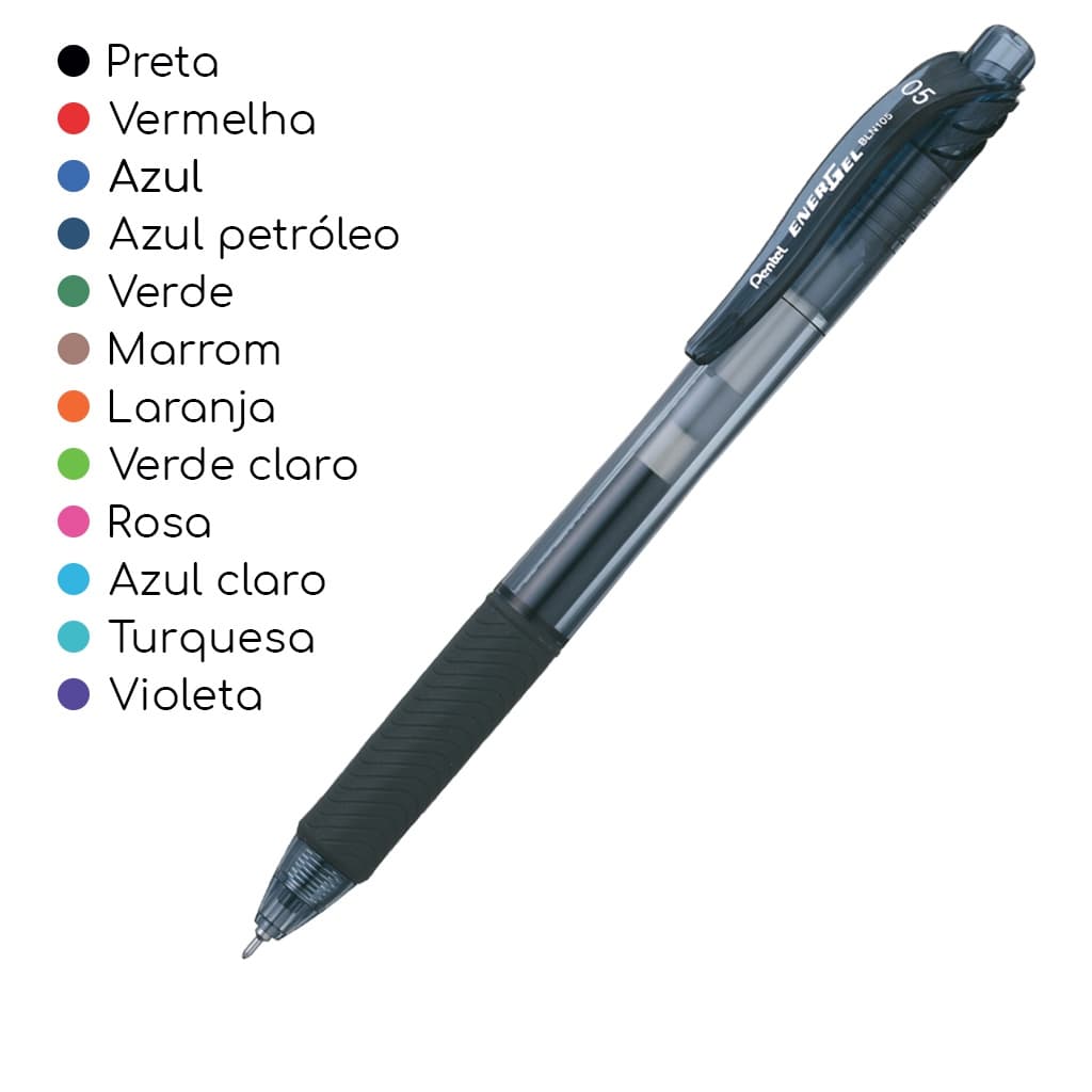 Caneta gel PENTEL Energel X 0.5mm - UNIDADE