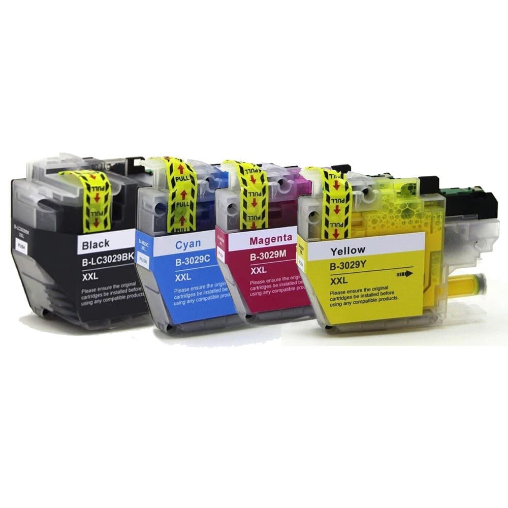 Kit 4 Cartucho Compatível Brother Lc3029 J6935 J5830 6935 Impressora Impressoras Produto Novo