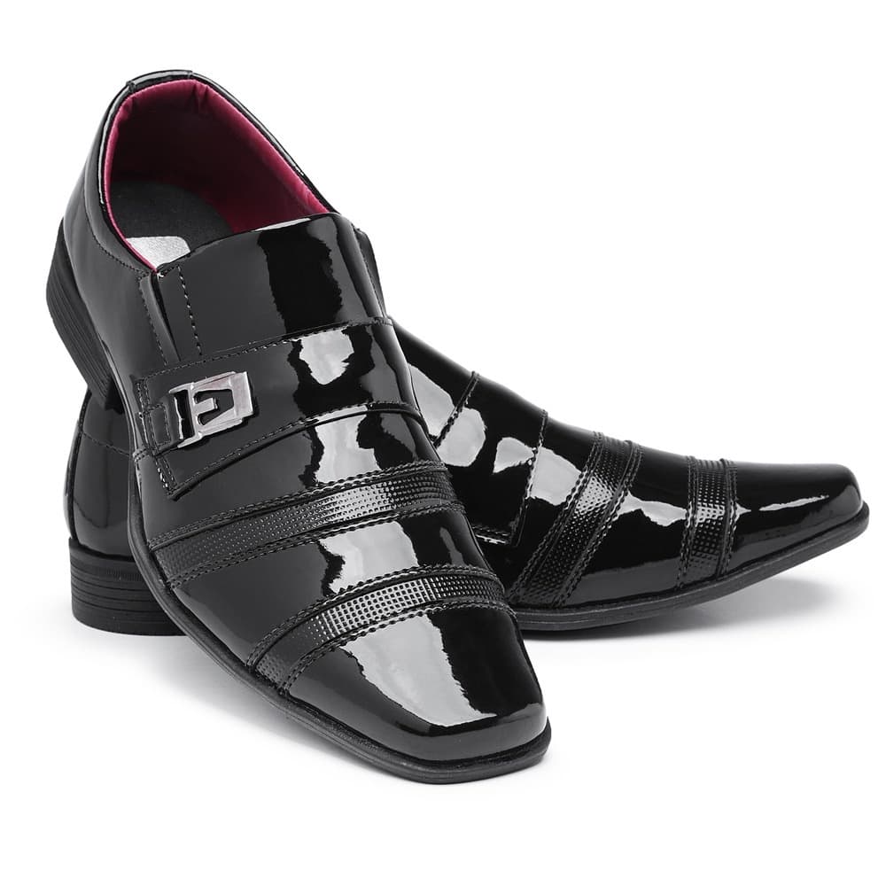 Sapato Social Masculino Casual Casamento Brilhante Diversas Cores 803