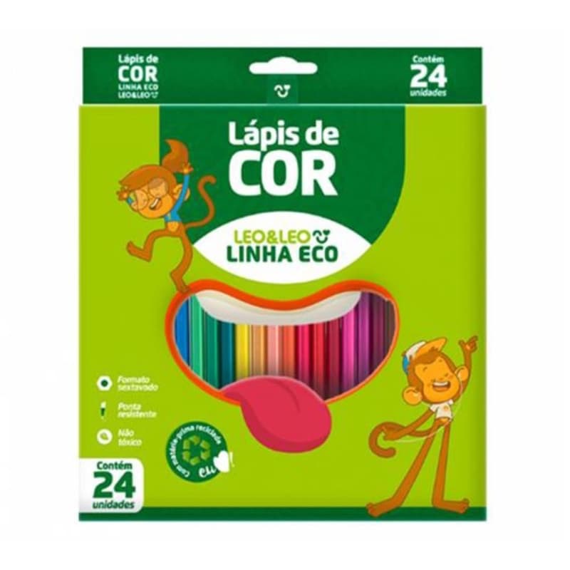 LAPIS DE COR LEO & LEO 24 CORES LINHA ECO