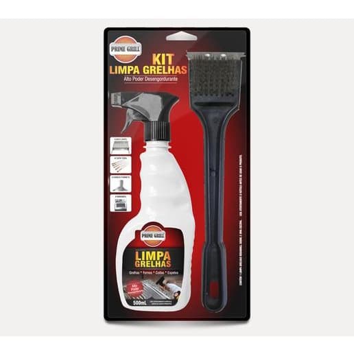 Kit Limpa Grelhas c/Escova Prime Grill