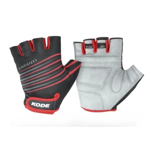 Luva Ciclismo Kode Experience Dedo Curto Bike Academia Mtb Speed - Cor Vermelho