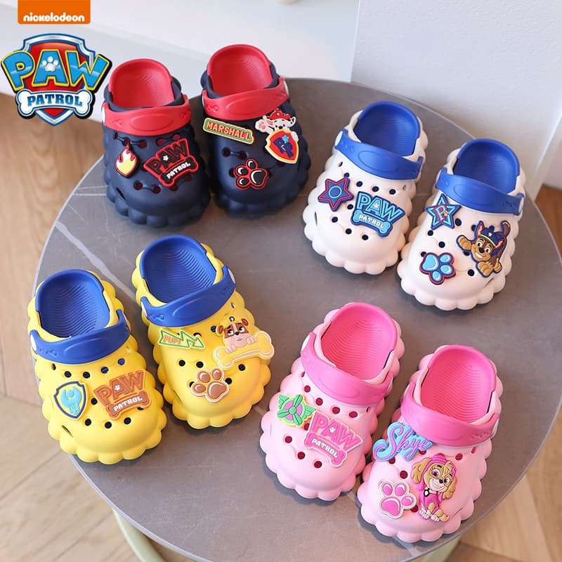 Estoque Pronto PAW Patrulha De Verão Sandálias Para Bebês Crianças Meninos E Meninas Com Sapatos De Fundo Macio De Pequeno Porte