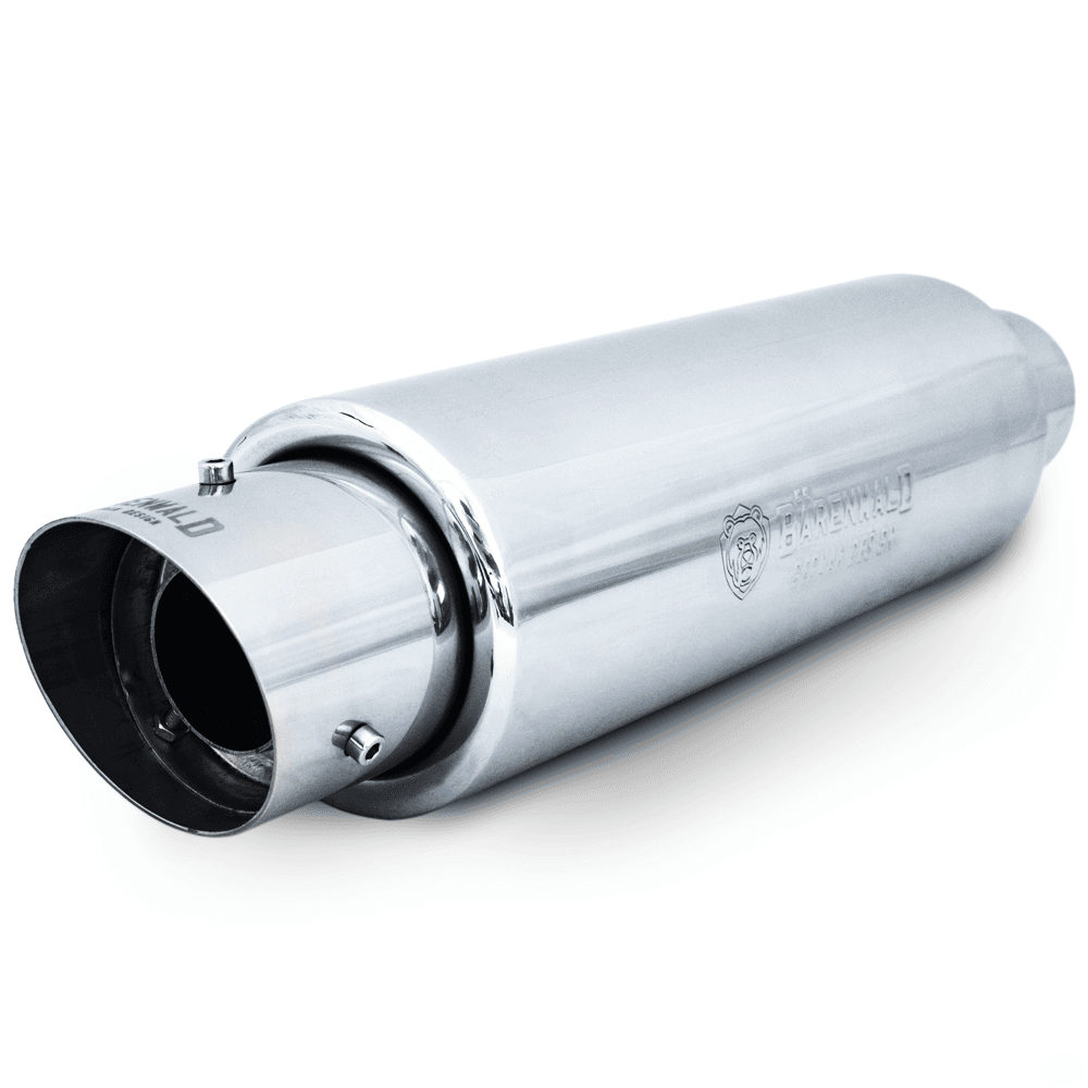 Abafador Escapamento Automotivo  Universal Ronco Esportivo Aço Inox Barenwald Frankfurt ponteira 3 polegadas atenuador removível corsa astra celta argo onix focus fiesta ford