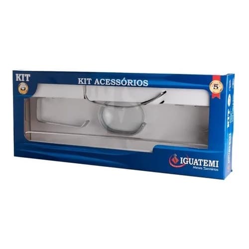 Kit 5 Peças Acessórios Para Banheiro Em Abs Pronta Entrega