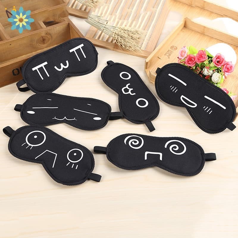 1pc Dos Desenhos Animados Sono Máscara De Olho Bonito Preto Capa Dormir Sombra Banda Vendas Sleep Aids Viagem Resto Ey Y