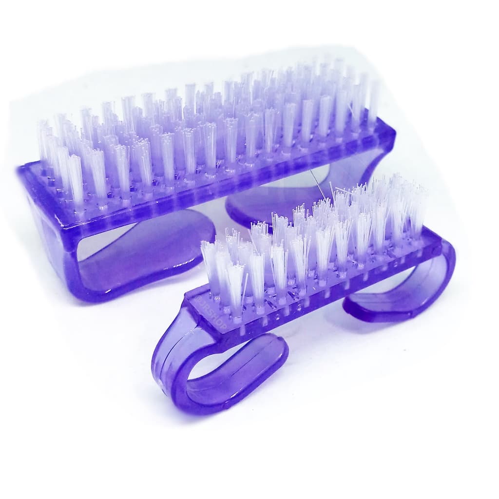 Kit 2 Escovas Escovinhas Multiuso para as Unhas – ROXO