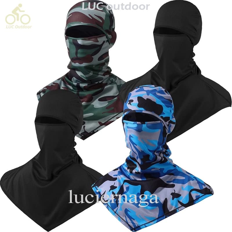LUC Máscara Balaclava Unissex Respirável Com Proteção UV E Pescoço Longo Para Ciclismo/Motocicleta/Snowboarding