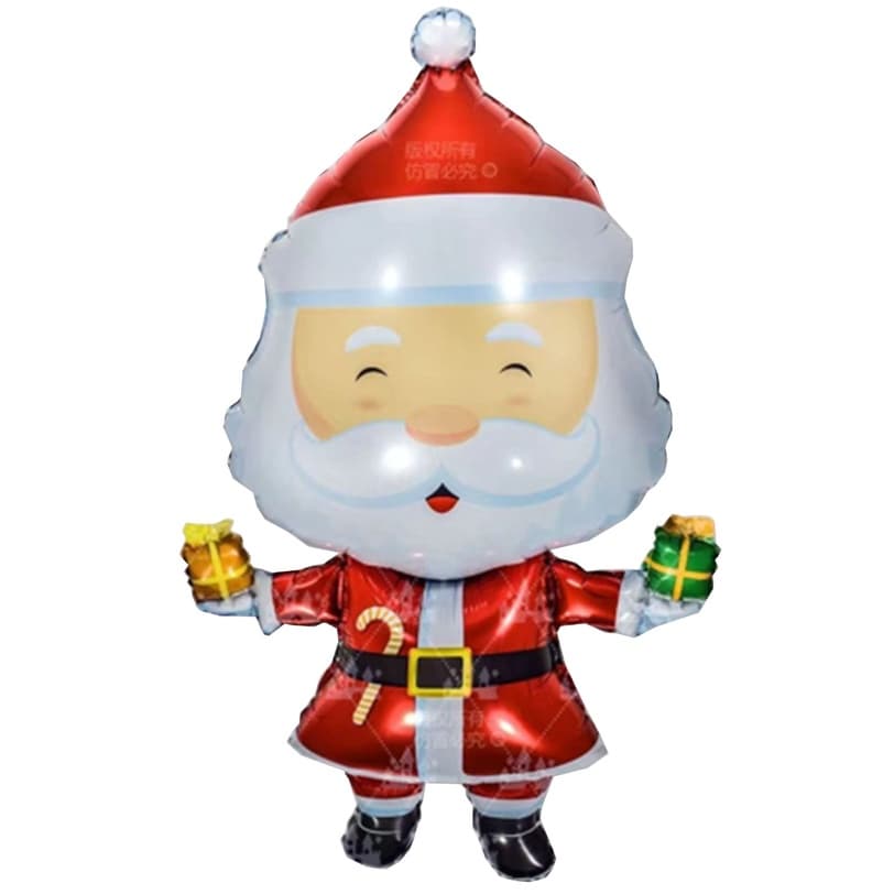 Balão Metalizado 90Cm Natal 3 Modelos á Escolher ( Papai Noel, Boneco de Neve e Árvore de Natal) REF: 1580-PAG