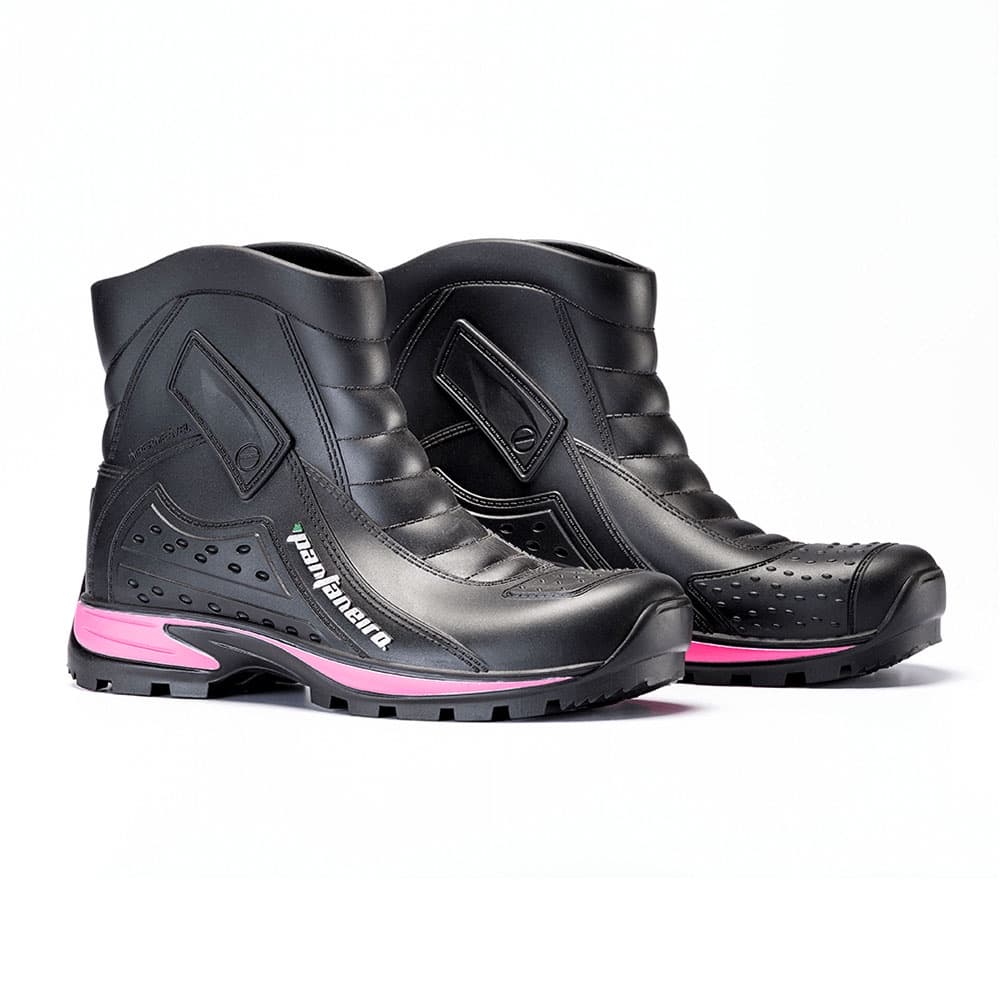 Bota Chuva Moto Pvc Impermeável Pantaneiro - Rosa