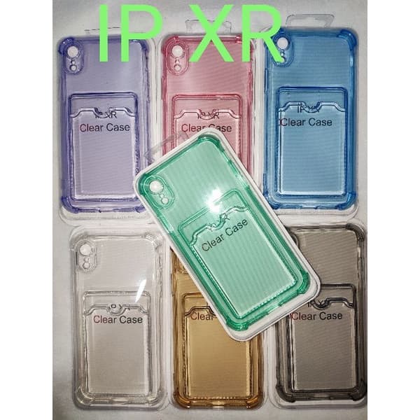 Capinha  Clear Case com suporte de cartao  para iPhone XR