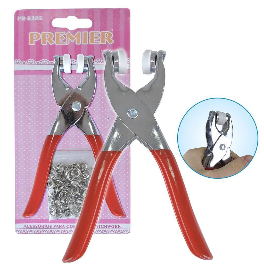 Alicate Aplicador Para Botao De Metal De Pressao Roupa Bebe