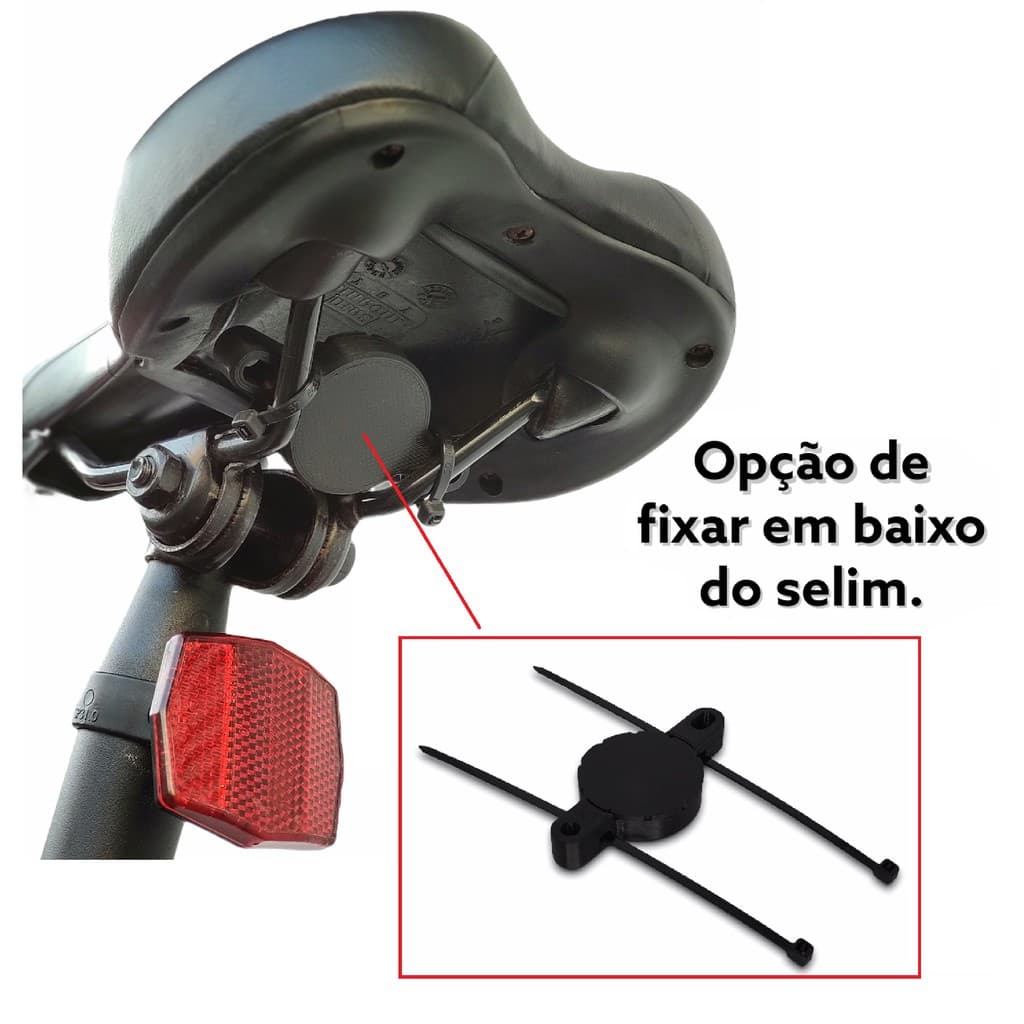 Suporte AirTag Bicicleta com Rosca Compatível Apple – Capa Protetora Bike